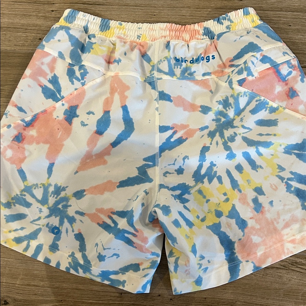 Birddogs Pastel Tie-Dye Men's Athletic Shorts